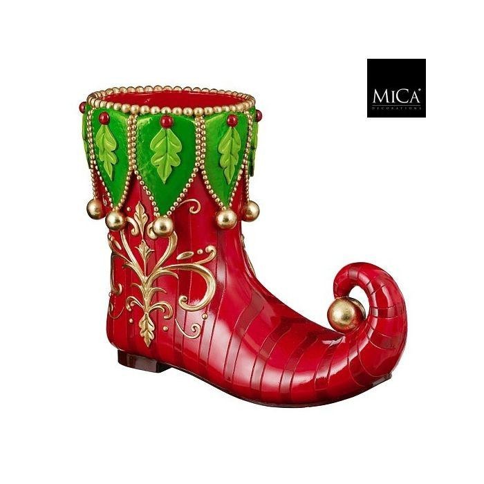 SCARPA ELFO DECORATA ROSSA H.43.5